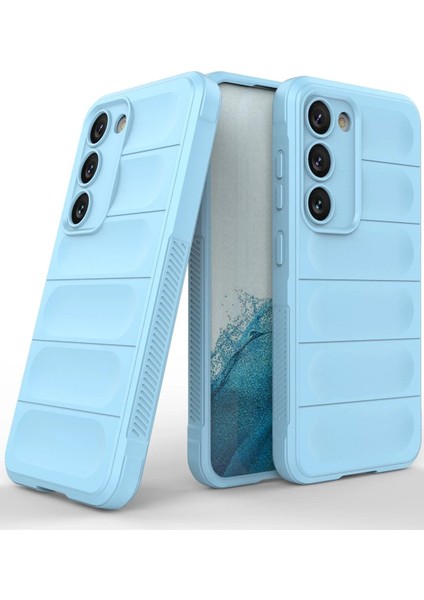 Samsung Galaxy S23 Plus Kılıf Optimum Silikon - Sky Blue - NEONX9825-8484