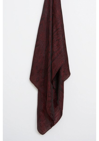 Liva Desen Shine Line Şal Siyah-Bordo