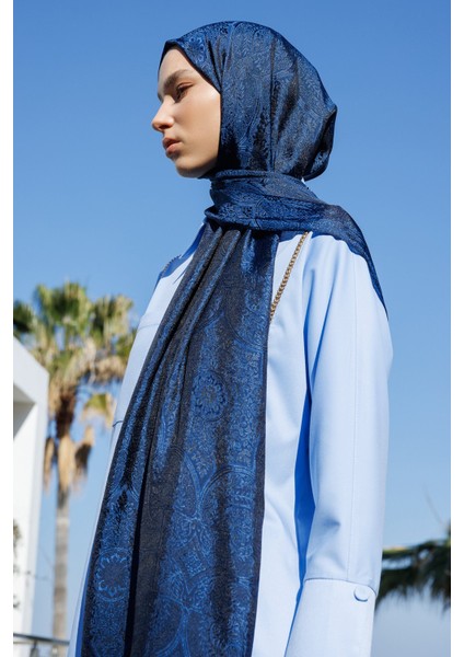 Vera Desen Shine Line Şal Siyah-Indigo fiyatları