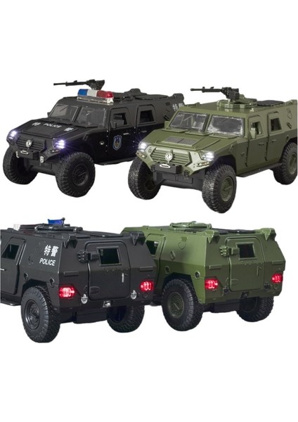 Simülasyon 1:28 Savaşçı Alaşım Off-Road Polis Arabası Modeli Çocuk Oyuncak (Yurt Dışından) fiyatları