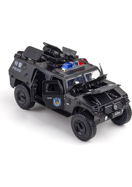 Simülasyon 1:28 Savaşçı Alaşım Off-Road Polis Arabası Modeli Çocuk Oyuncak (Yurt Dışından) modelleri