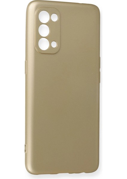 Oppo Reno 5 Kılıf First Silikon - Gold - NEONX5181-3914