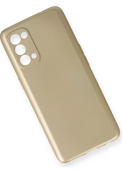 Oppo Reno 5 Kılıf First Silikon - Gold - NEONX5181-3914