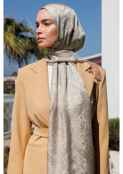 Soler Desen Shine Line Şal Vizon-Çağla fiyatları