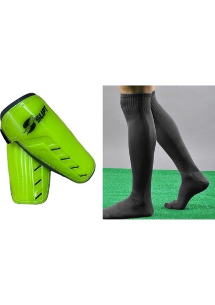 Çift Cırtlı 2 Adet Futbol Tekmeliği ve Tozluk Seti, Beyaz, Spor Malzemeleri