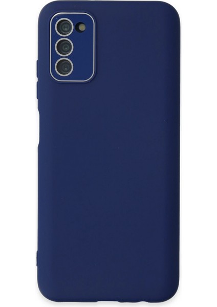 Samsung Galaxy A03S Kılıf Lansman Glass Kapak - Sky Blue Svlrs