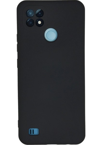 Realme C21 Kılıf Nano Içi Kadife Silikon - Lacivert - NEONX7665-3062