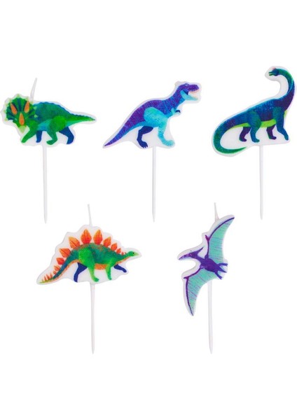 Party Pieces - Kaşif Dino 5&apos;li Parti Mumu