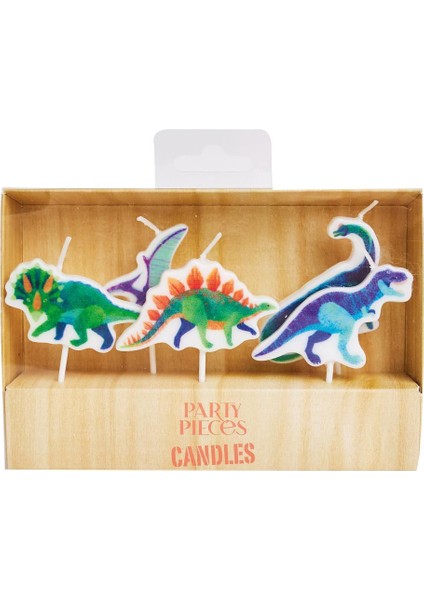 Party Pieces - Kaşif Dino 5&apos;li Parti Mumu fırsatları
