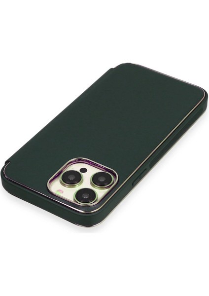 iPhone 13 Pro Kılıf Dolpin Kapaklı - Koyu Yeşil - NEONX6192-7942 indirimleri
