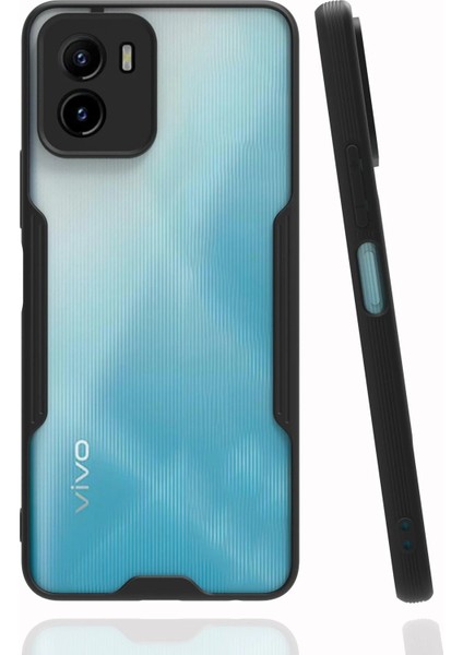 Vivo Y15S Kılıf Platin Silikon - Siyah - NEONX2413-4862