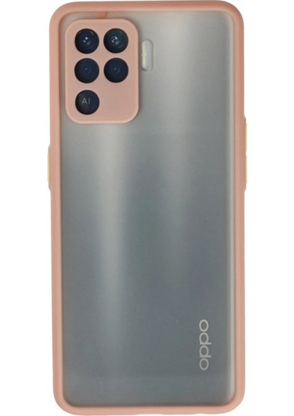 Oppo Reno 5 Lite Kılıf Montreal Silikon Kapak - Pembe - NEONX7843-1905