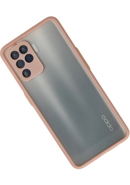 Oppo Reno 5 Lite Kılıf Montreal Silikon Kapak - Pembe - NEONX7843-1905