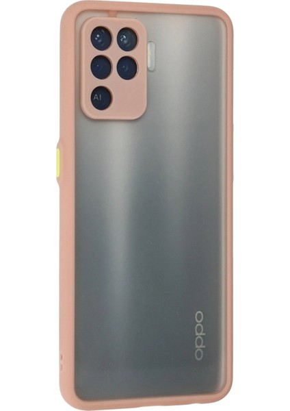 Oppo Reno 5 Lite Kılıf Montreal Silikon Kapak - Pembe - NEONX7843-1905