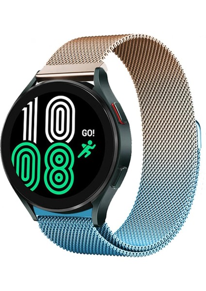 Watch 20MM Metal Mıknatıslı Kordon - Metalik Gold-Mavi - NEONX2502-3796
