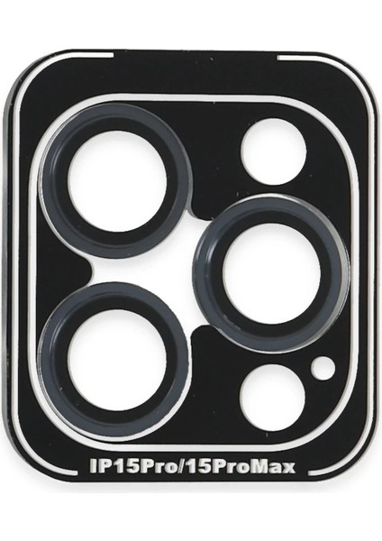 iPhone 15 Pro Max Pvd Metal Kamera Lens - Lacivert - NEONX6831-6305