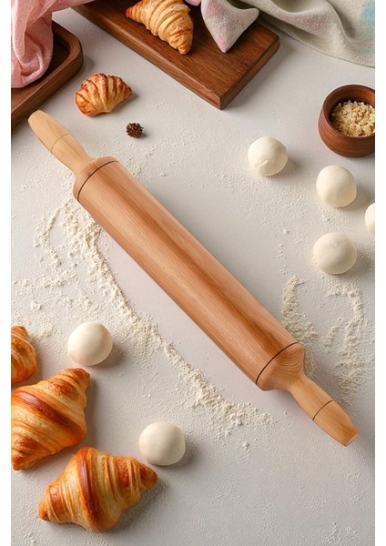 Ahşap Merdane Hamur Açma Merdanesi - 33 cm Küçük Mutfak Merdanesi 721901