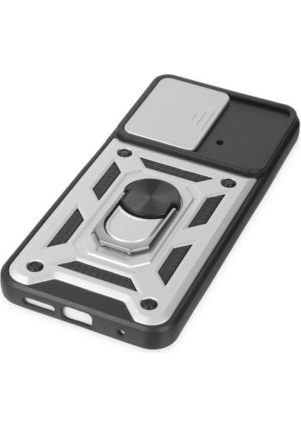 Xiaomi Poco M4 Pro 4g Kılıf Pars Lens Yüzüklü Silikon - Gümüş - NEONX4391-3958 indirimleri