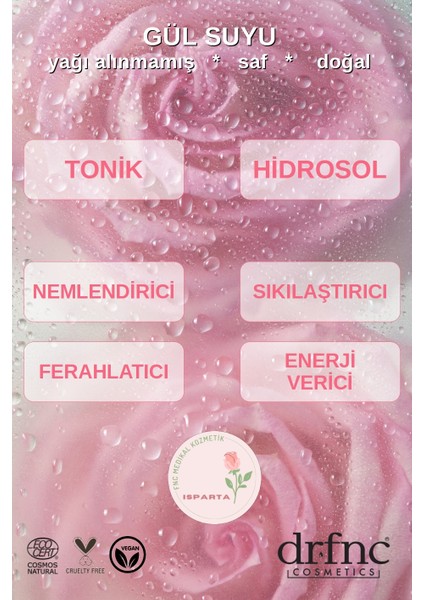Dr.fnc Gül Suyu 200 ml Pompalı modelleri