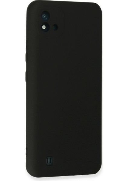 Realme C11 2021 Kılıf Nano Içi Kadife Silikon - Siyah - NEONX1708-2042
