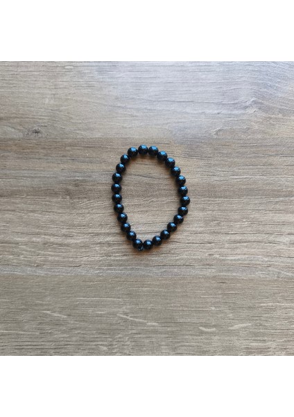 AAA Kesim Parlak Oniks Doğaltaş Bileklik - 6mm fırsatları