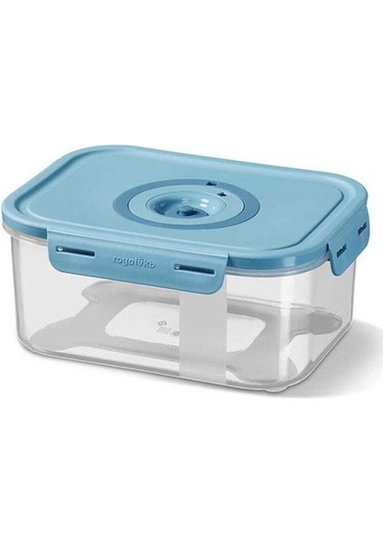 Mavi 1300ML Saklama Kabı, Taze Ürünler Için Güvenli ve Şık Saklama Çözümü