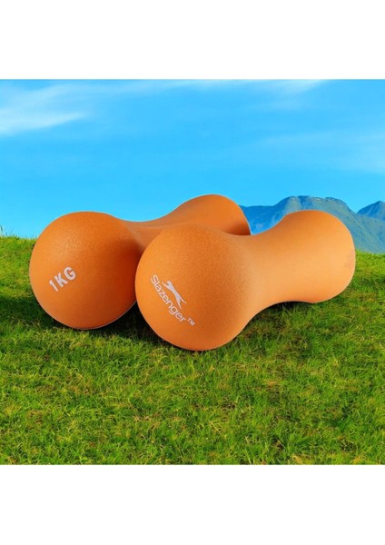 Turuncu Neopren Dambıl 2 Kg, Hafif ve Dayanıklı Spor Ekipmanı