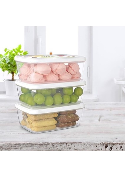 3'lü Saklama Kabı Seti, 850 Ml, Beyaz, Pratik ve Temiz Saklama Çözümü fiyatları