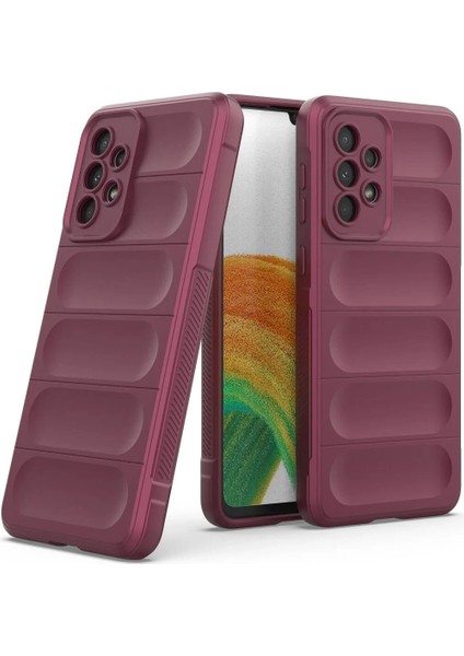Samsung Galaxy A33 5g Kılıf Optimum Silikon - Bordo - NEONX4389-4192
