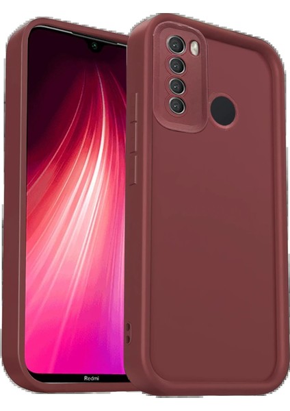 Xiaomi Redmi Note 8 Kılıf Viera Silikon - Bordo - NEONX8195-1544