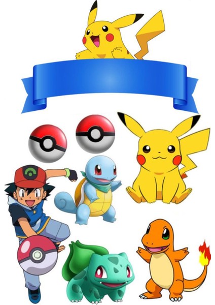 Pokemon Sticker Telefon Laptop Notebook Tablet Defter Matara Stiker Etiket ST980