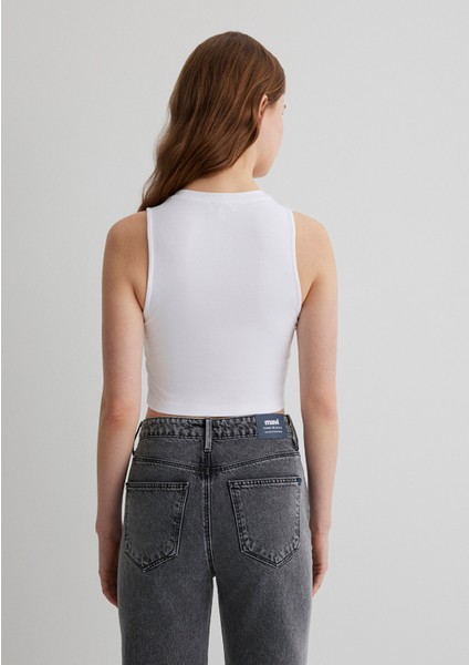 Lux Touch Beyaz Basic Modal Atlet 1610786-620