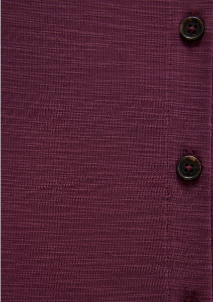 Lux Touch TENCEL TM Bordo Modal Gömlek 168081-70664