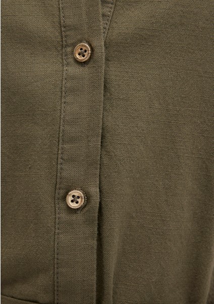 Haki Gömlek Elbise 1310723-71549
