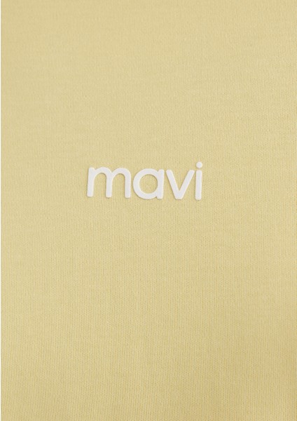 Mavi Logo Baskılı Sarı Tişört 1612829-71303