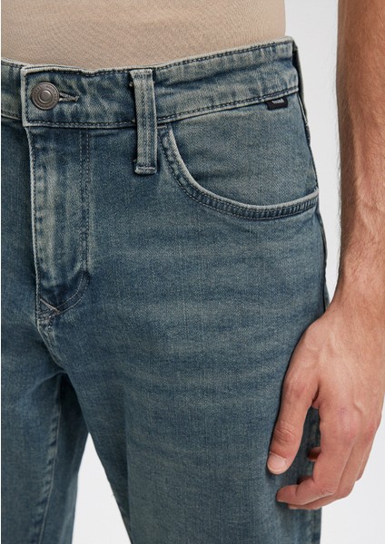Nicholas Mavi Black Gölgeli Vintage Mavi Jean Şort 0416087152