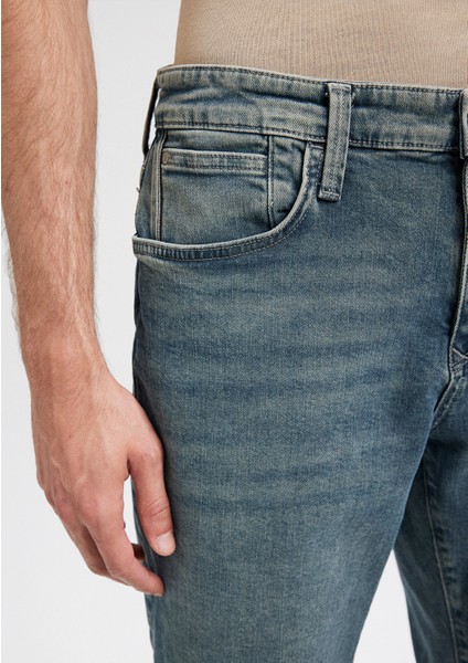 Nicholas Mavi Black Gölgeli Vintage Mavi Jean Şort 0416087152