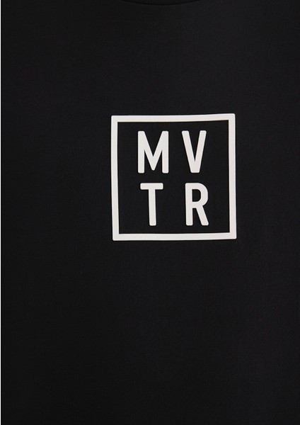 Mvtr Baskılı Siyah Tişört 0612004-900