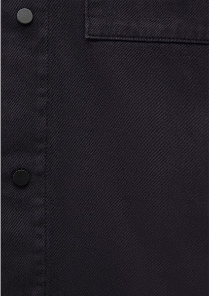 Logan 90lar Siyah Denim Jean Gömlek 0210774-85822