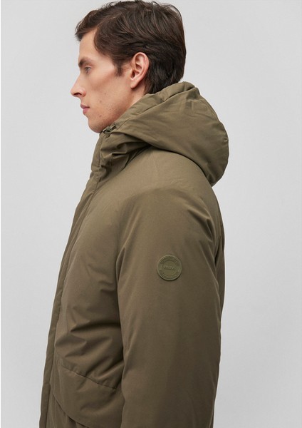 Kapüşonlu haki Parka 0110443-71544
