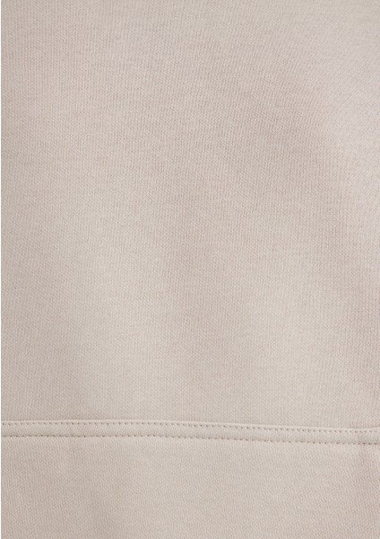 Kapüşonlu Gri Basic Sweatshirt 167299-70074
