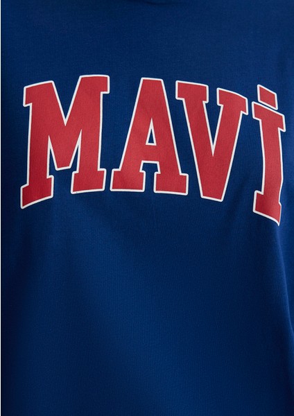 Mavi Logo Baskılı Lacivert Tişört 1600843-82625