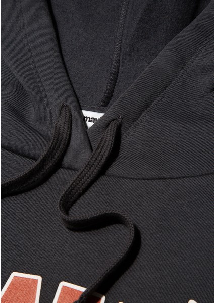Mavi Logo Baskılı Kapüşonlu Antrasit Sweatshirt 1600361-80106