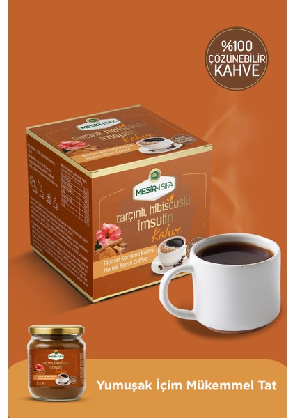 Mesir- i Şifa Tarçınlı ve Hibiskuslu Kahve Bitkisel Karışımlı Çözünebilir Kahve 75GR modelleri