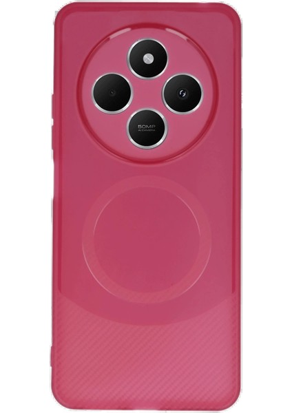 Xiaomi Redmi 14C Kılıf Maya Karbon Kapak - Bordo - NEONX5085-3660 modelleri