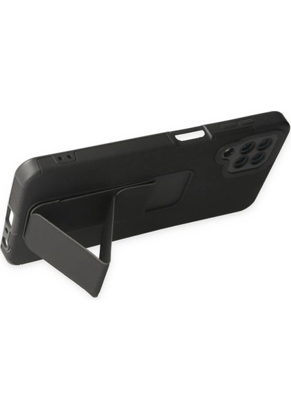 Samsung Galaxy A22 Kılıf Mega Standlı Silikon - Siyah - NEONX7061-3308 fırsatları