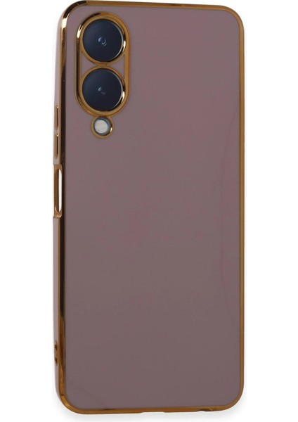 Vivo Y17S Kılıf Volet Silikon - Mor - NEONX6252-2427
