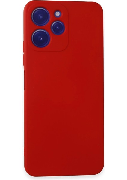 Xiaomi Redmi 12 Kılıf Nano Içi Kadife Silikon - Kırmızı - NEONX7762-9932
