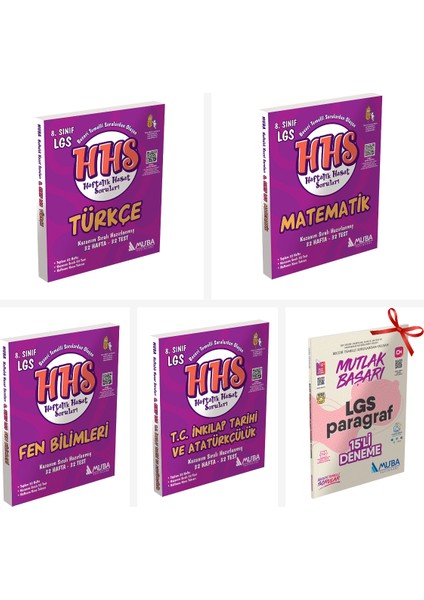 8.Sınıf Haftalık Hasat Soruları HHS 4'lü Set. Beceri Temelli S. O