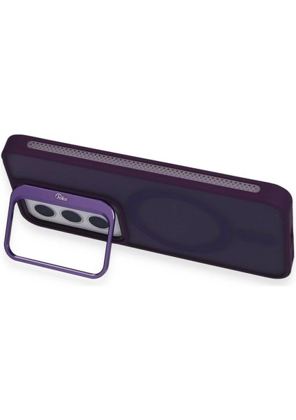Samsung Galaxy S24 Flet Lens Magsafe Kapak - Derin Mor - NEONX6570-5278 fiyatları